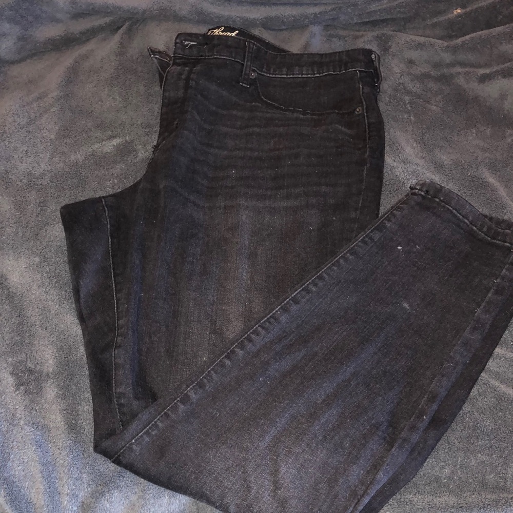 Dark blue denim jeans